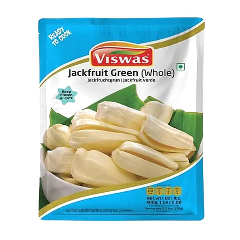 Viswas Jackfruit Green Whole 400g, Buy Frozen Green Jackfruit Australia, South Indian Ingredients NSW, Indian Grocery Jackfruit Sydney, Traditional Kerala Cooking Australia, Frozen Green Jackfruit Online NSW, Viswas Frozen Foods Australia, Healthy South Indian Cooking Ingredients, Green Jackfruit Curry Australia, Buy Indian Frozen Vegetables NSW