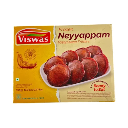 Viswas Neyappam 350g, Kerala Rice Fritters, Sweet Rice Snack NSW, Ready-to-Fry Neyappam, South Indian Sweet Snacks Australia, Traditional Kerala Dessert, Viswas Frozen Foods, Indian Festival Snacks