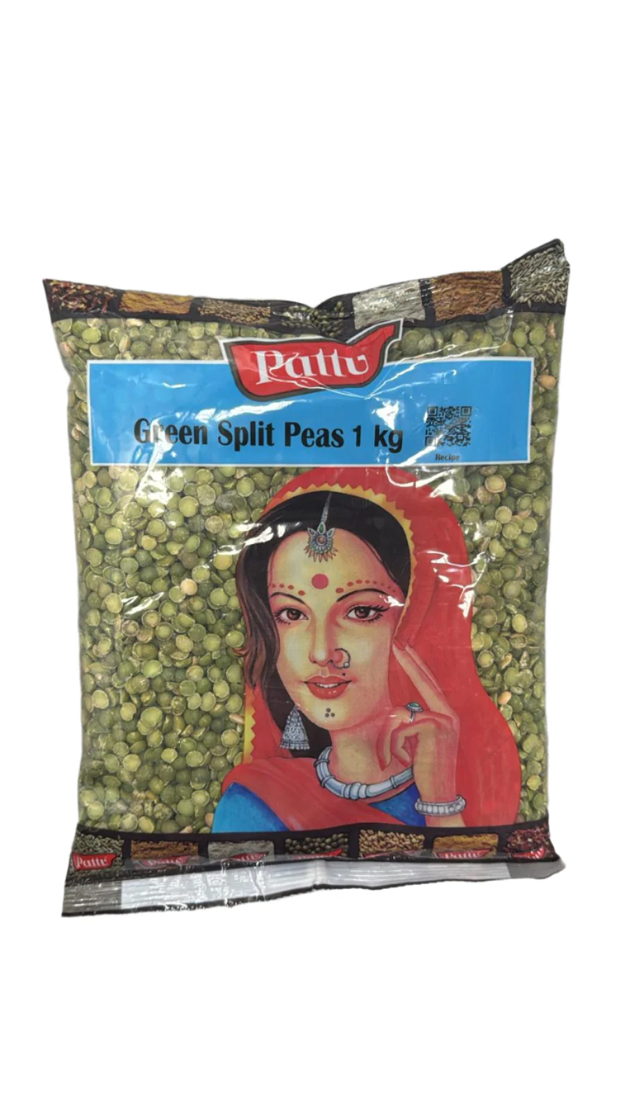 Green Split Peas 1kg Pattu