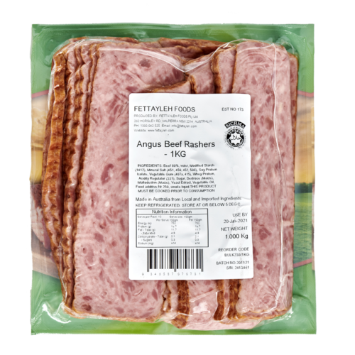 Angus Beef Rashers 1kg
